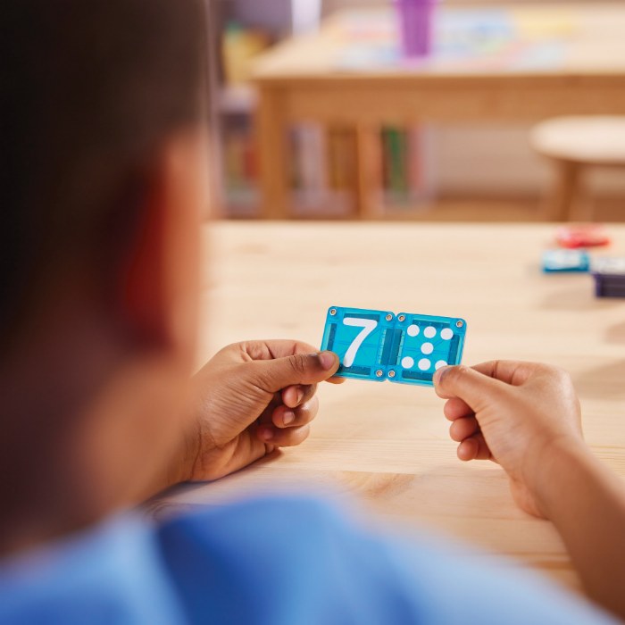 Alternate Image #1 of MAGNA-TILES&reg; microMAGS LEARN Numbers&trade; - 56 Piece Set