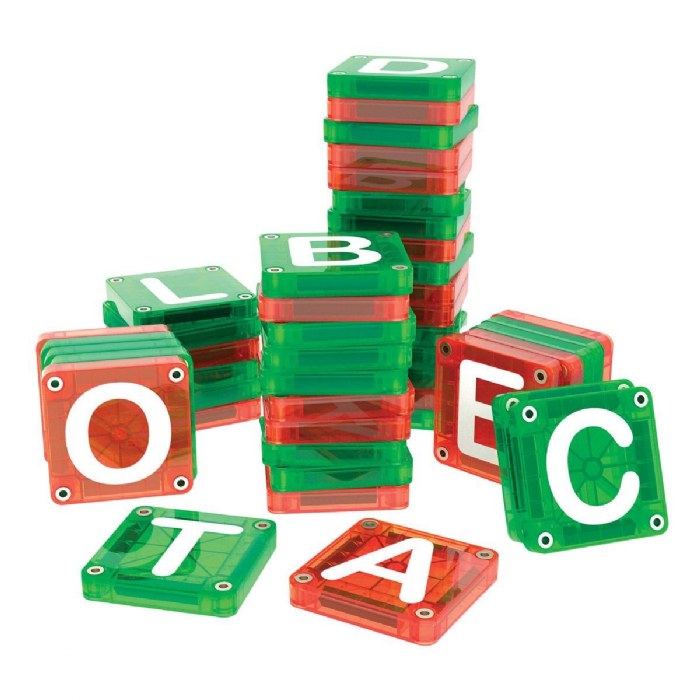 Primary Image of MAGNA-TILES&reg; microMAGS LEARN Letters&trade; - 56 Uppercase Piece Set