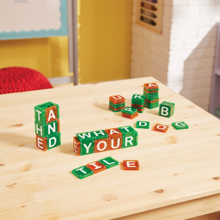 Alternate Image #1 of MAGNA-TILES&reg; microMAGS LEARN Letters&trade; - 56 Uppercase Piece Set