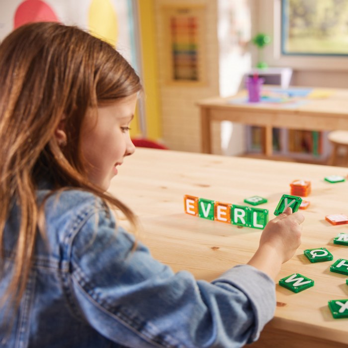 Alternate Image #1 of MAGNA-TILES&reg; microMAGS LEARN Letters&trade; - 56 Uppercase Piece Set