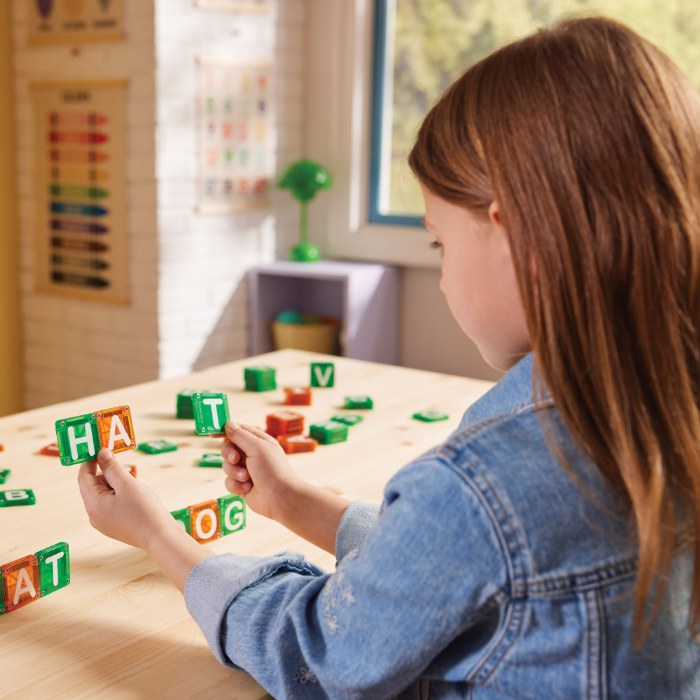 Alternate Image #1 of MAGNA-TILES&reg; microMAGS LEARN Letters&trade; - 56 Uppercase Piece Set