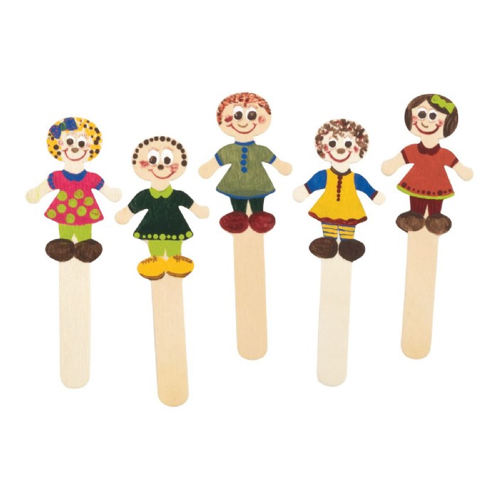 Alternate Image #1 of People-Shaped Craft Sticks