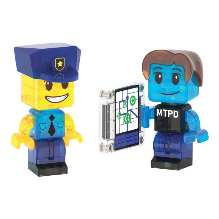 Alternate Image #1 of MAGNA-TILES&reg; Police Station with Lights & Sounds - 35 Piece Set