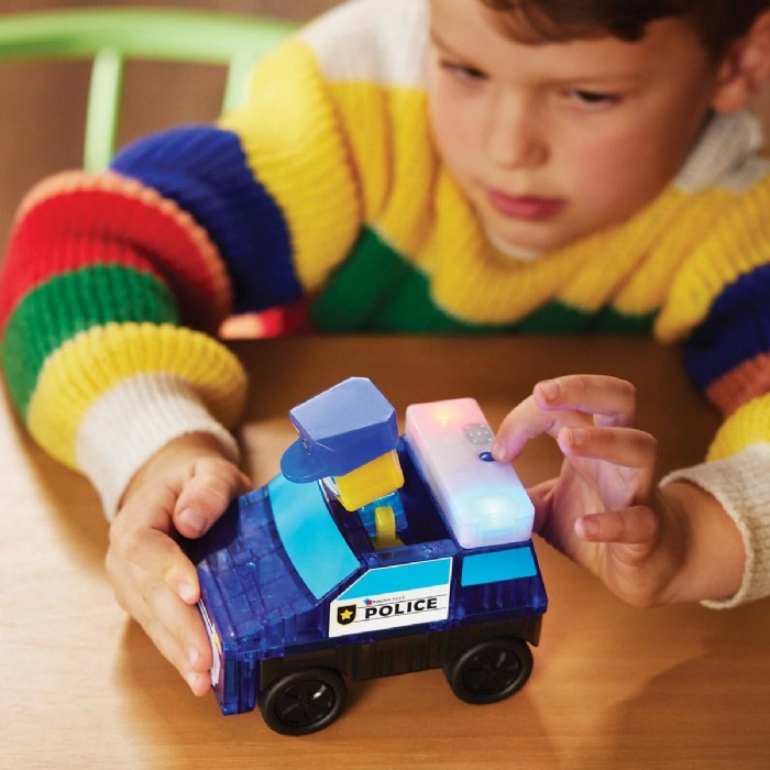 Alternate Image #1 of MAGNA-TILES&reg; Police Station with Lights & Sounds - 35 Piece Set