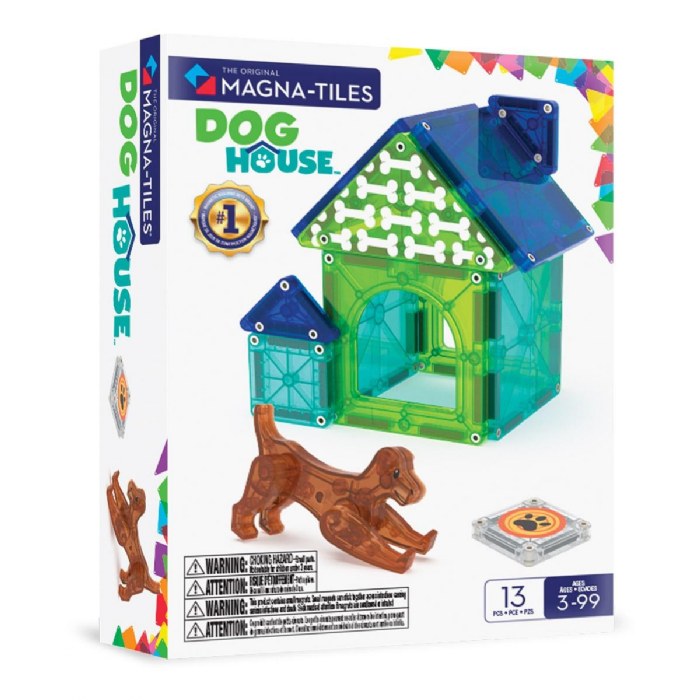 Alternate Image #1 of MAGNA-TILES&reg; Dog House - 13 Piece Set