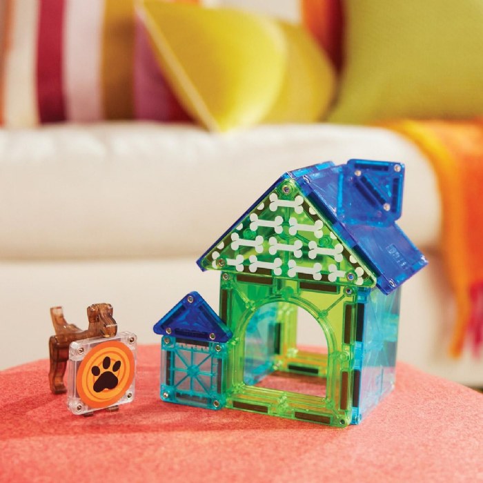 Alternate Image #1 of MAGNA-TILES&reg; Dog House - 13 Piece Set