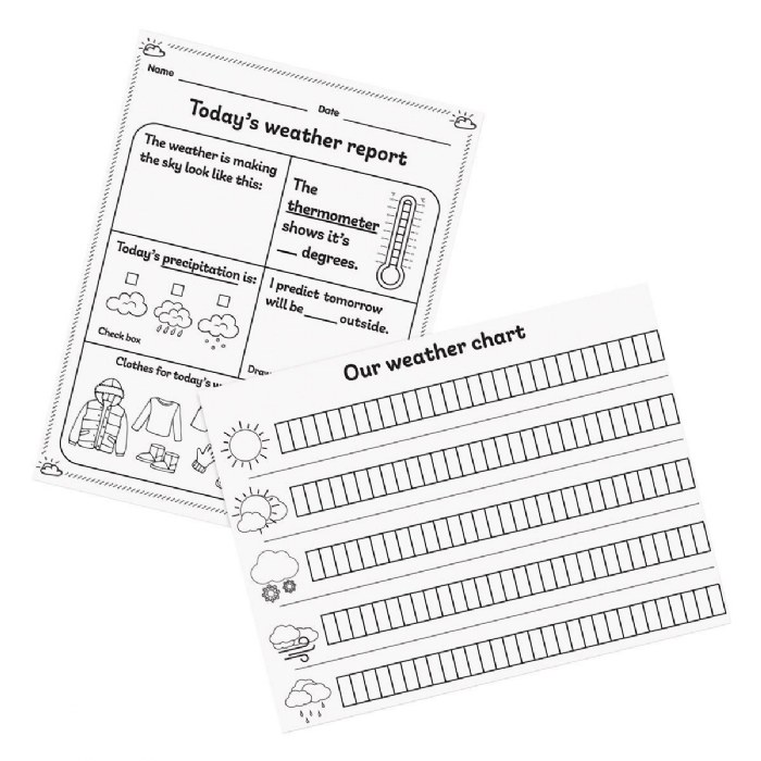 Alternate Image #1 of Weather Tracking Pocket Chart