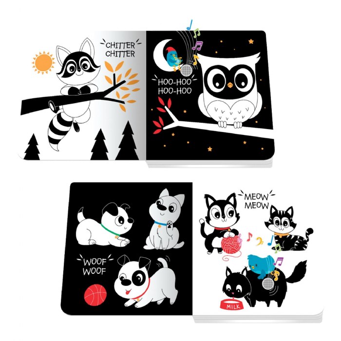 Alternate Image #1 of Ditty Bird Black & White and Touch Colors Sound Books - Set of 2