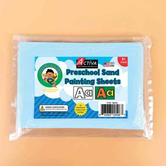 Alternate Image #1 of Alphabet-Themed Sand Art Sticker Set � 30 Sheets