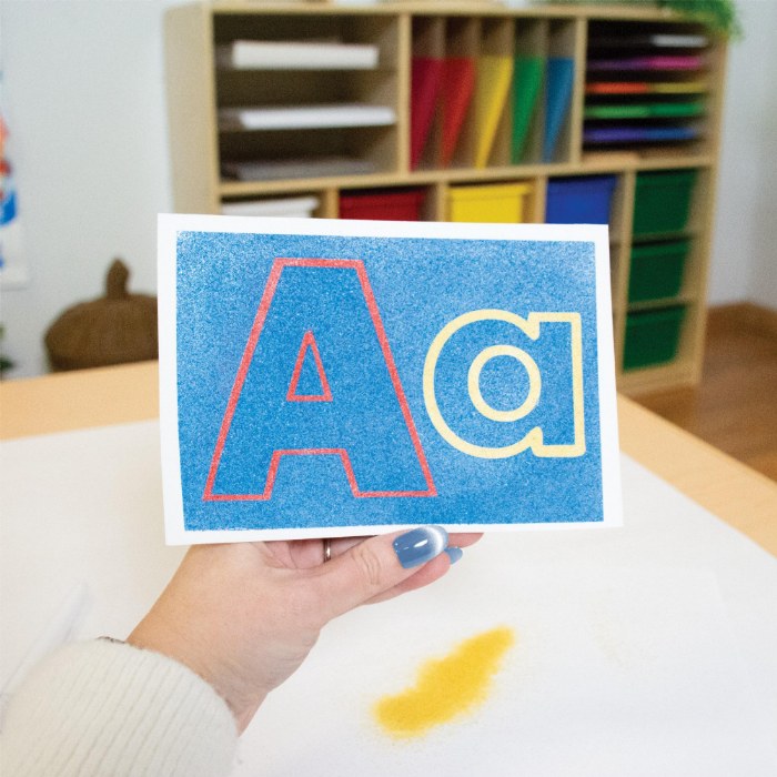 Alternate Image #1 of Alphabet-Themed Sand Art Sticker Set � 30 Sheets