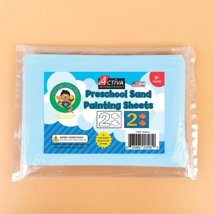 Alternate Image #1 of Numbers-Themed Sand Art Sticker Set � 30 Sheets