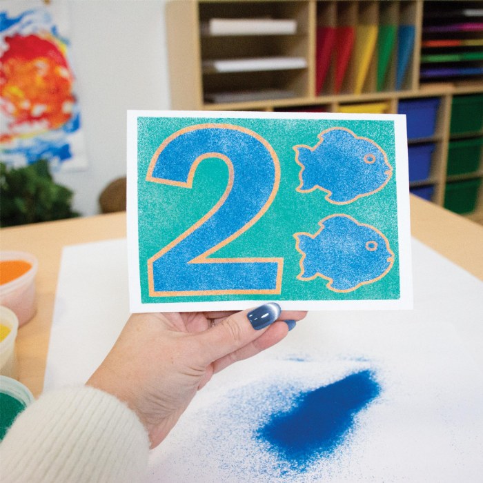 Alternate Image #1 of Numbers-Themed Sand Art Sticker Set � 30 Sheets