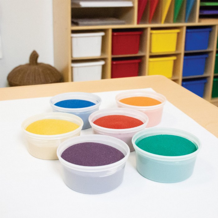 Alternate Image #1 of Colored Sand Art Assortment � 6 One-Pound Containers