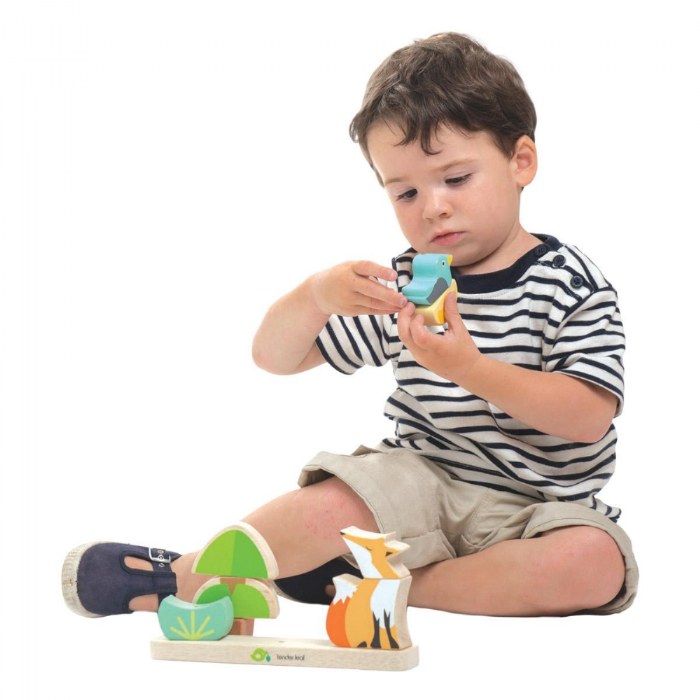 Alternate Image #1 of Foxy Magnetic Wooden Stacker