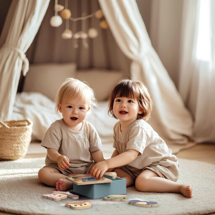 Alternate Image #1 of Wooden Mix and Match Animal Puzzle Set