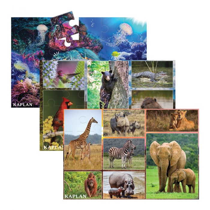 Primary Image of Wildlife Floor Puzzles - Set of 3