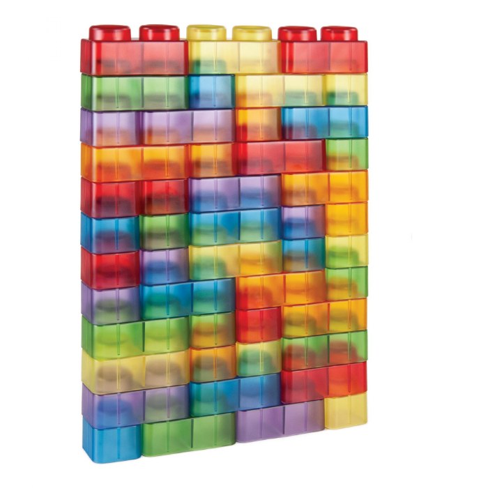 Alternate Image #1 of Translucent Soft Blocks - 80 Pieces