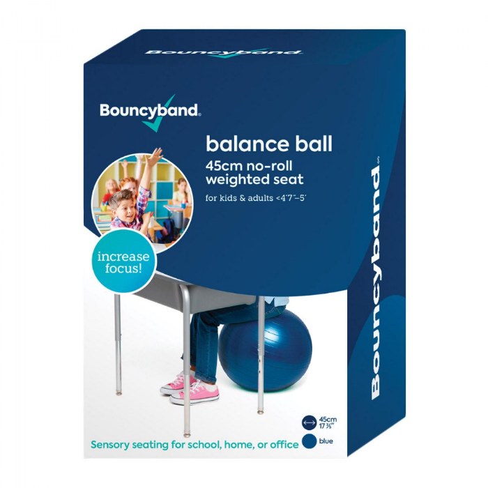Alternate Image #1 of Bouncyband&reg; No-Roll Balance Ball - 45 CM