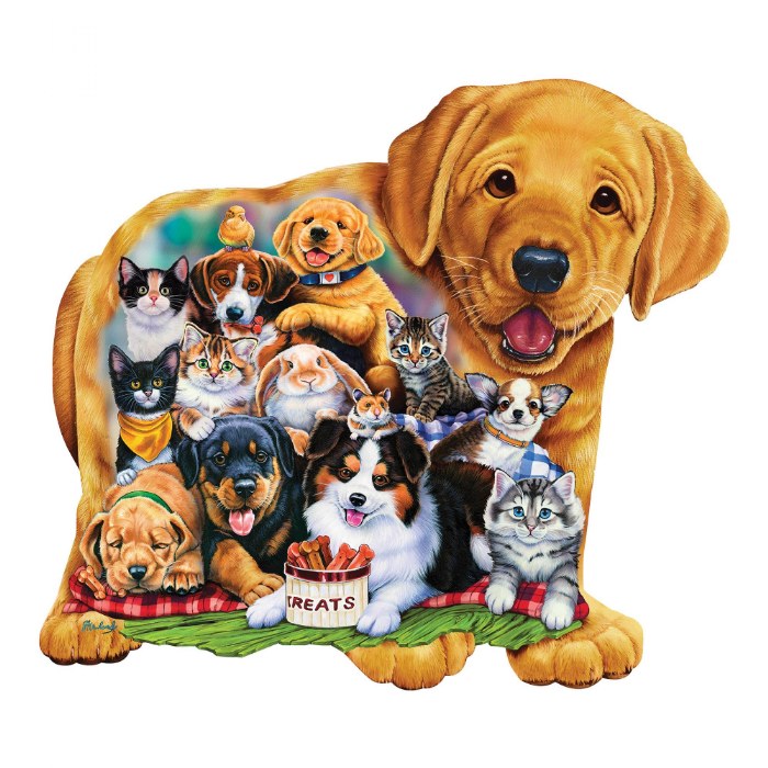 Primary Image of Puppy Pals Shaped Puzzle - 100 Pieces