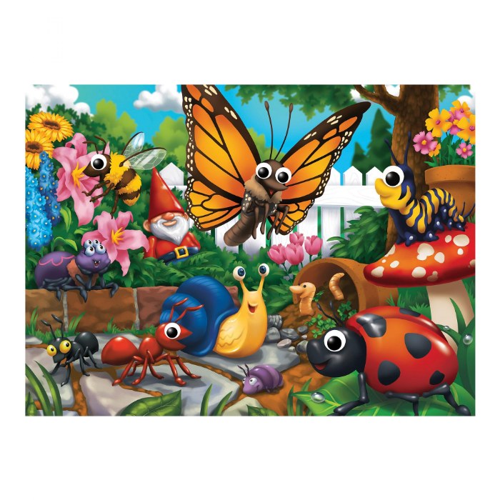 Primary Image of Garden Bugs Googly Eyes Puzzle - 48 Pieces