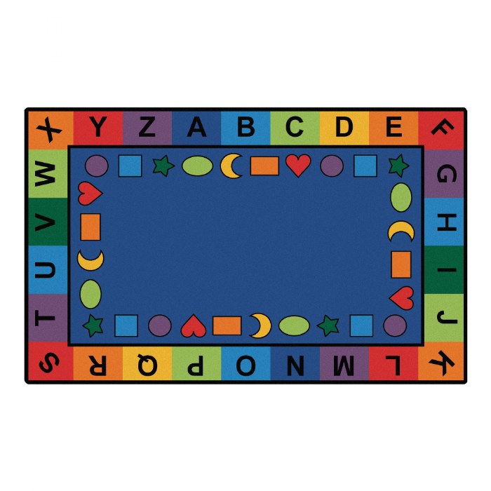 Alternate Image #1 of Alphabet and Shapes Carpets - Rectangle