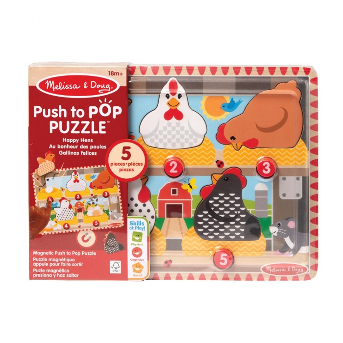 Alternate Image #1 of Push to POP Happy Hens Puzzle