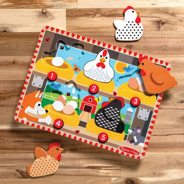 Alternate Image #1 of Push to POP Happy Hens Puzzle