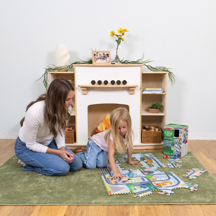 Alternate Image #1 of Race Around the World Tracks Floor Puzzle - 48 Pieces