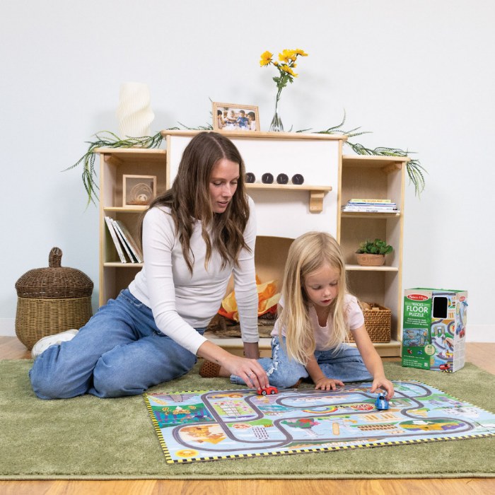Alternate Image #1 of Race Around the World Tracks Floor Puzzle - 48 Pieces