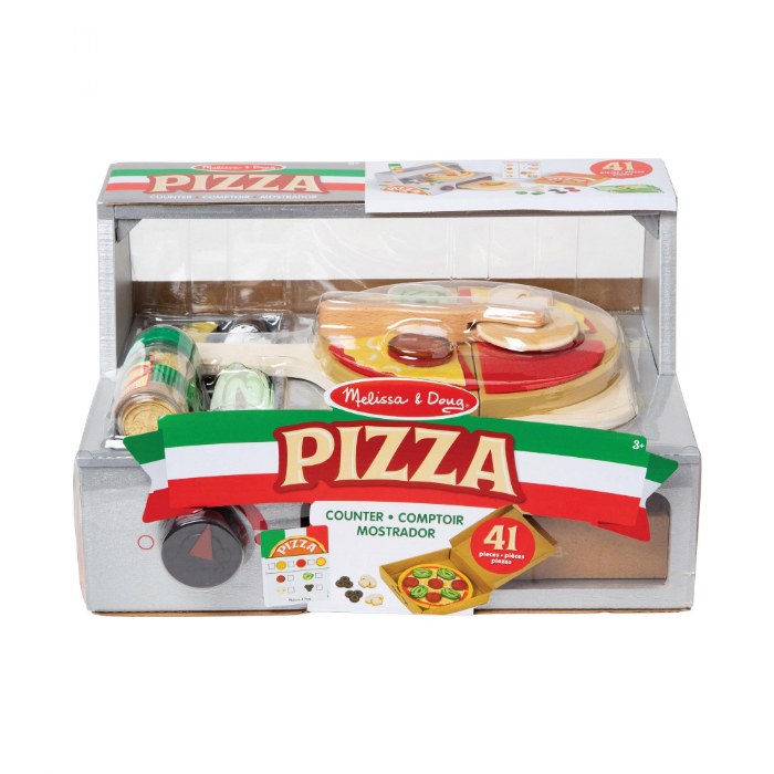 Alternate Image #1 of Wooden Pizza Counter - 41 Pieces