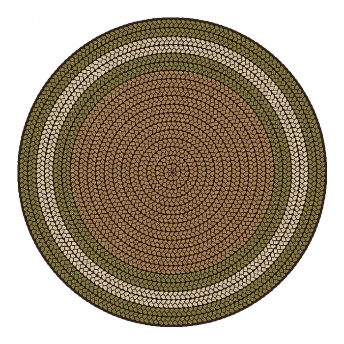 Alternate Image #1 of Braidful in Nature - 6' Round Carpets