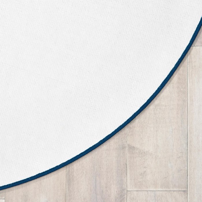 Alternate Image #1 of Tranquil Mountains Round Carpet - Blue