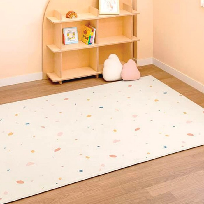 Alternate Image #1 of LaPure&trade; Soft Play Mat - Double-sided Jelly Terrazzo & Sage Beige