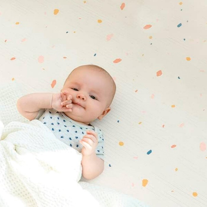 Alternate Image #1 of LaPure&trade; Soft Play Mat - Double-sided Jelly Terrazzo & Sage Beige