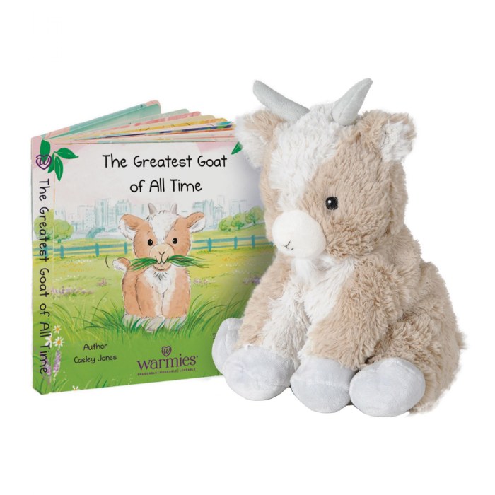 Primary Image of Warmies&reg; Microwavable Plush 13" Goat and Board Book