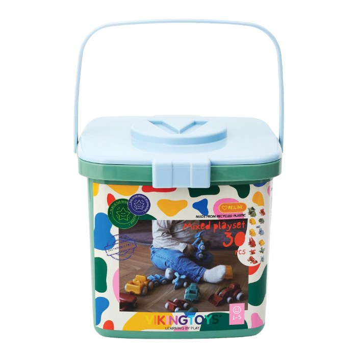 Alternate Image #1 of Reline Chubbies Vehicle Bucket Set - 30 Pieces