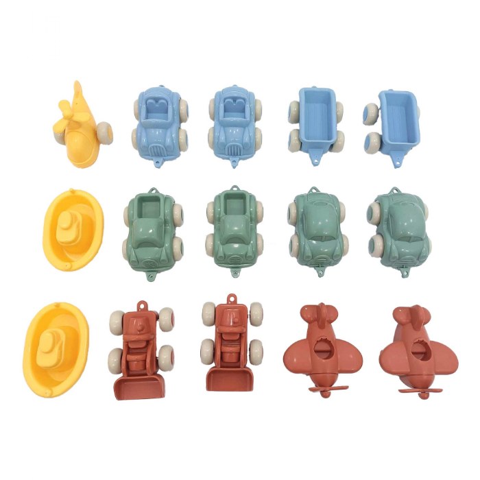 Alternate Image #1 of Chubbie Vehicles Bucket - 15 Pieces
