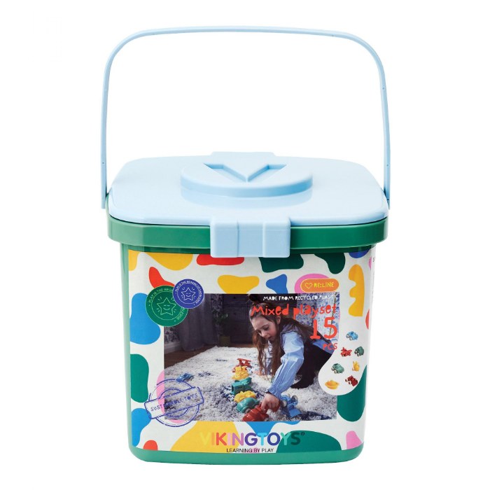 Alternate Image #1 of Chubbie Vehicles Bucket - 15 Pieces