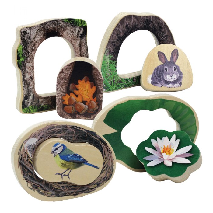 Primary Image of Who's Hiding? Woodland Animal Puzzles - Set of 4