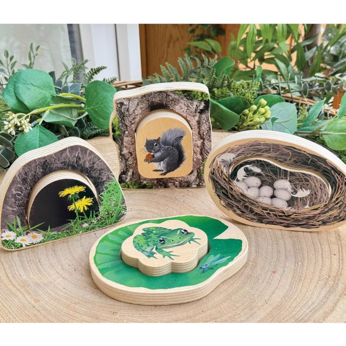 Alternate Image #1 of Who's Hiding? Woodland Animal Puzzles - Set of 4