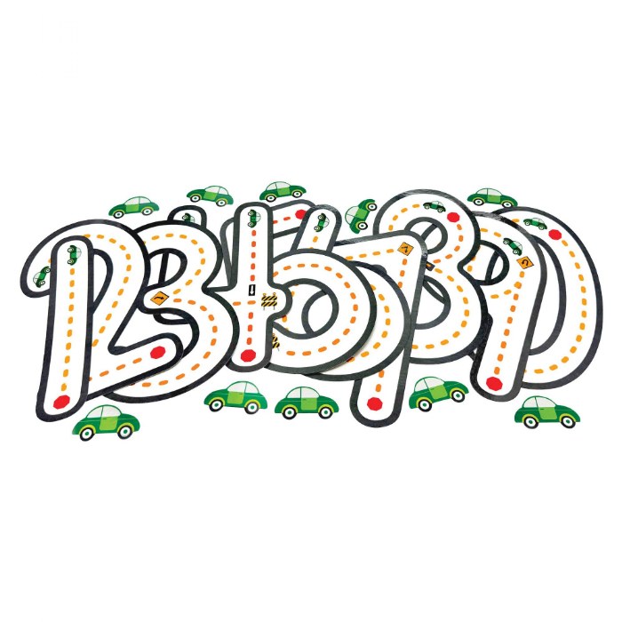 Alternate Image #1 of Ride Along Dry Erase Numbers 0-9