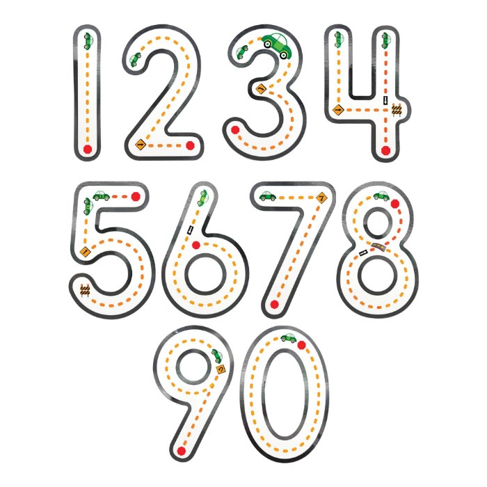 Alternate Image #1 of Ride Along Dry Erase Numbers 0-9