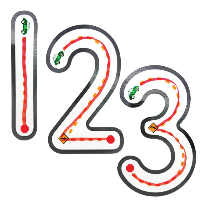 Alternate Image #1 of Ride Along Dry Erase Numbers 0-9