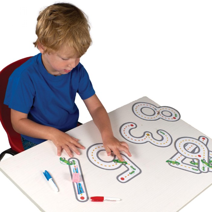 Alternate Image #1 of Ride Along Dry Erase Numbers 0-9