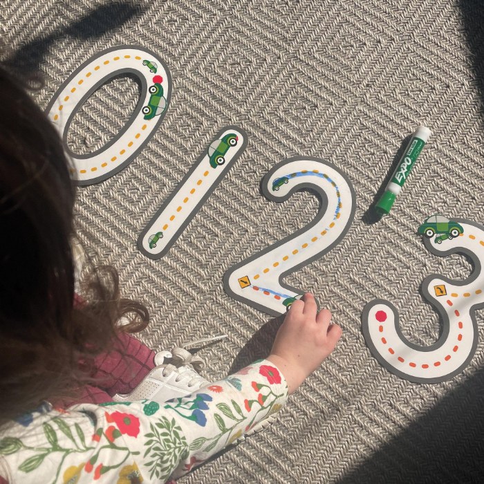 Alternate Image #1 of Ride Along Dry Erase Numbers 0-9