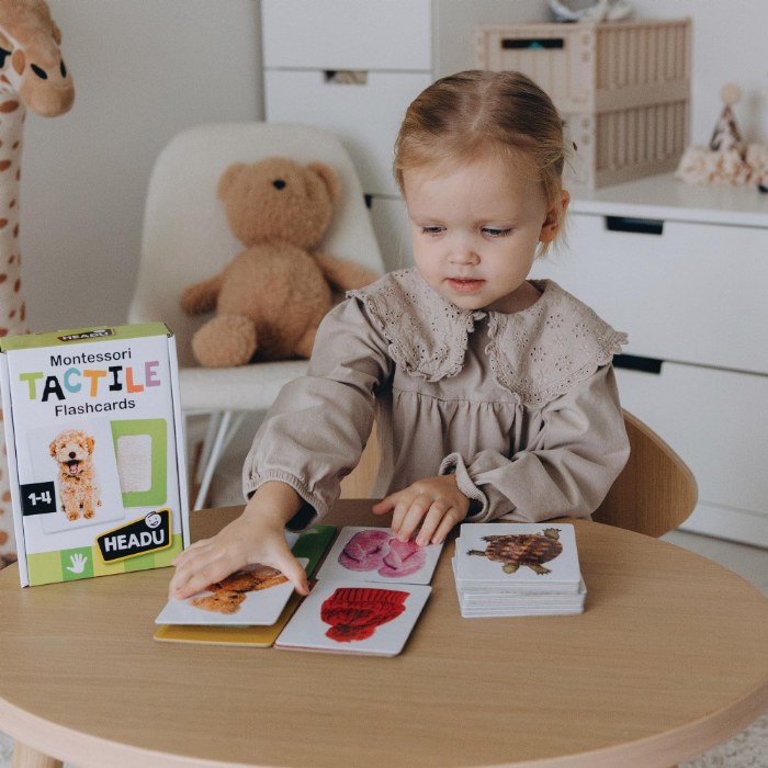 Alternate Image #1 of Montessori Tactile Flash Cards - 24 Cards