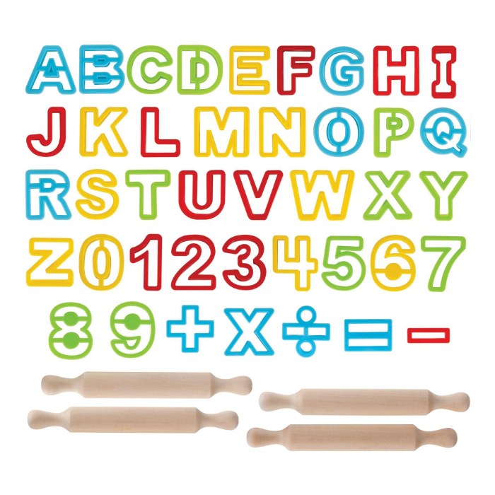 Primary Image of ABC & Numbers Dough Cutter Set
