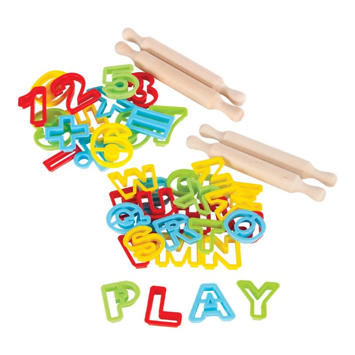 Alternate Image #1 of ABC & Numbers Dough Cutter Set