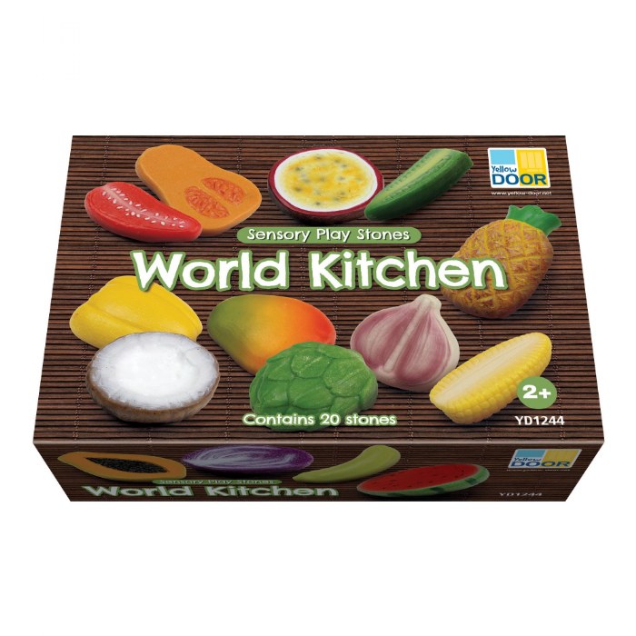 Alternate Image #1 of Sensory Play Stones: World Kitchen - 12 Pieces