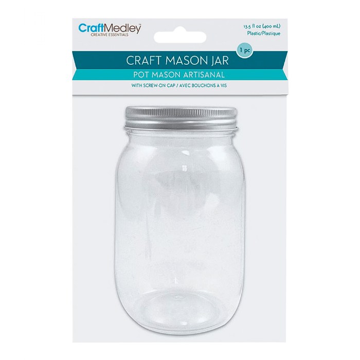 Alternate Image #1 of Plastic Mason Jar